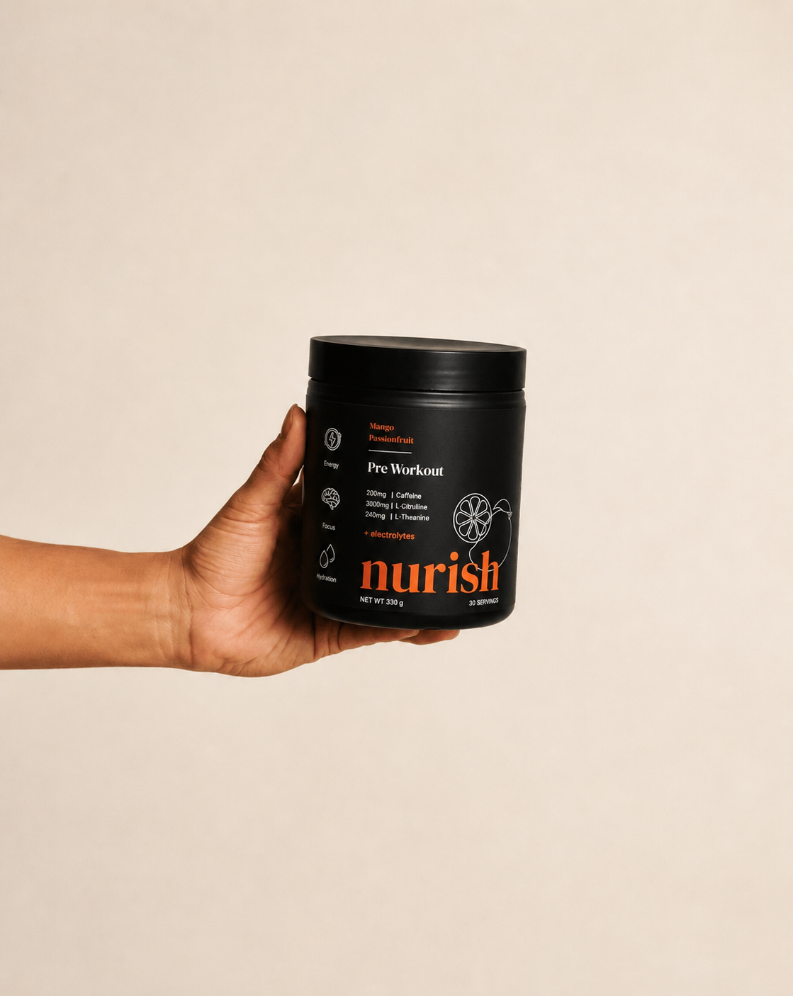 Nurish Pre-Workout Mango Passionfruit